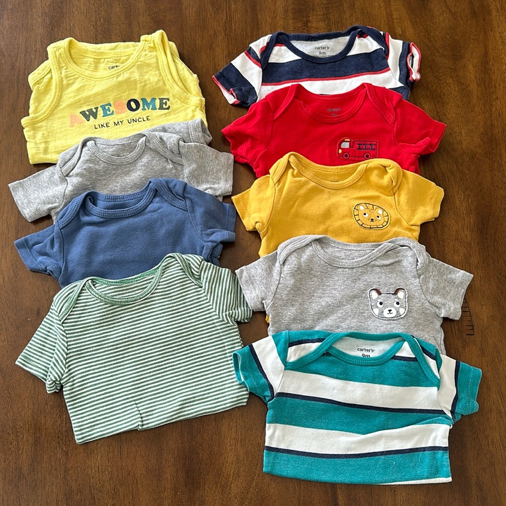 EUC Carters 9m Bodysuit Bundle